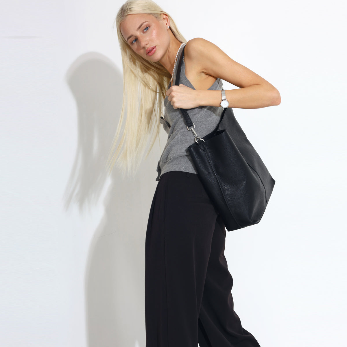 Carlheim Damen Chroma Tote Bag - Klassische Totebag Aus PU-Leder