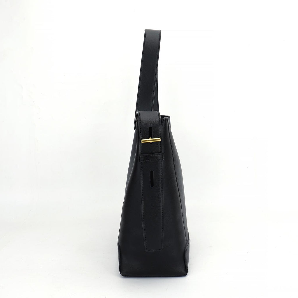 Bolso De Mano Carlheim De Cuero Genuino - Colección Gotland, Diseño Jolie En Color Negro, Elegante Y Resistente Al Agua