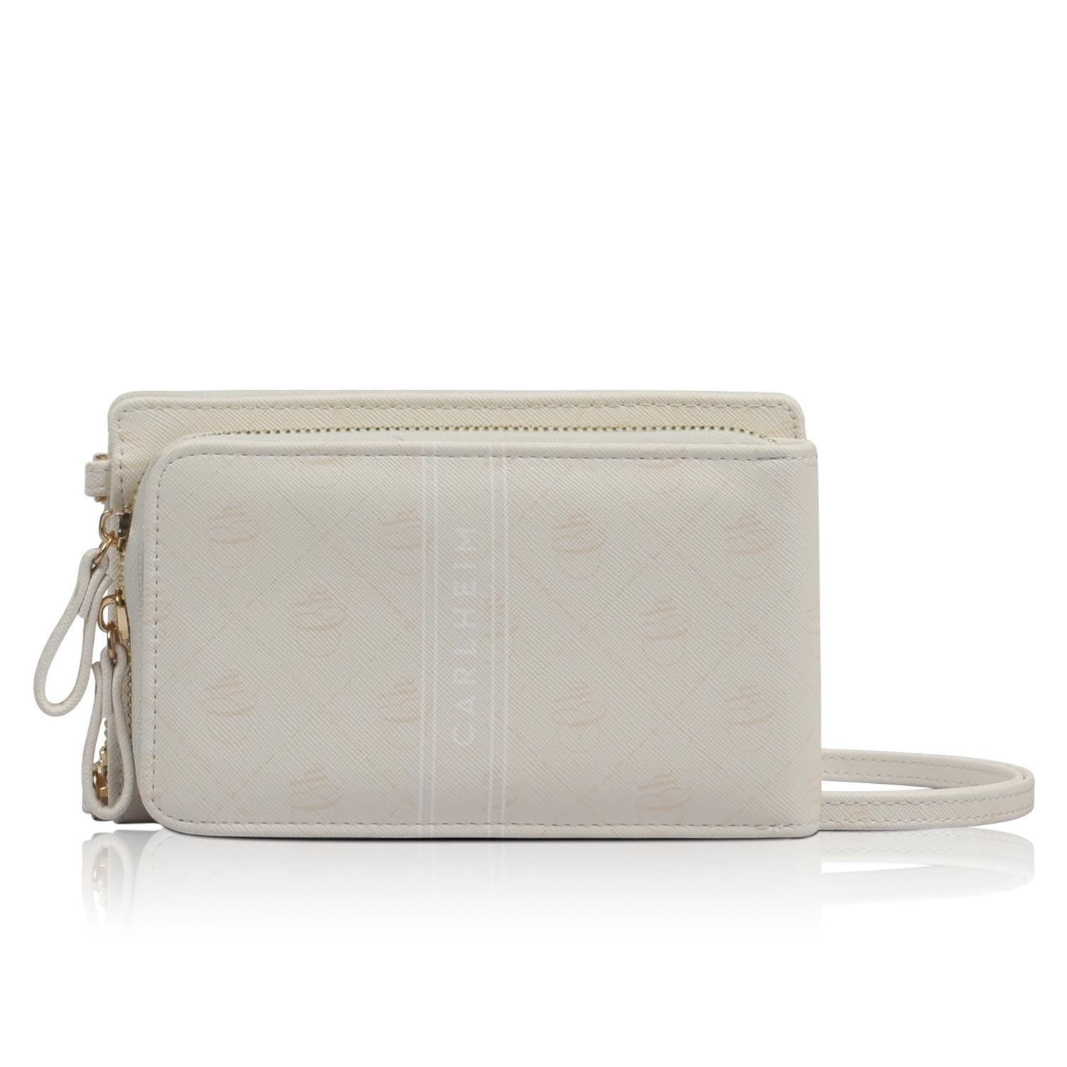 Women's bags - Crossbody Phone Pouch (Ivory) - Carlheim